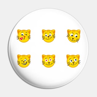 emoji cats family Pin