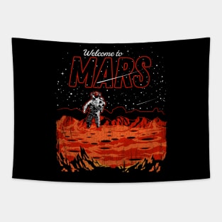 Welcome to Mars greetings from postcard Tapestry