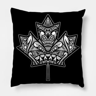 Maple Leaf Tribal Pillow