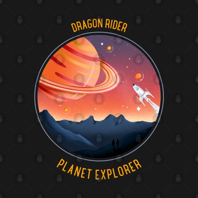 Dragon rider - Moon explorer by All About Nerds