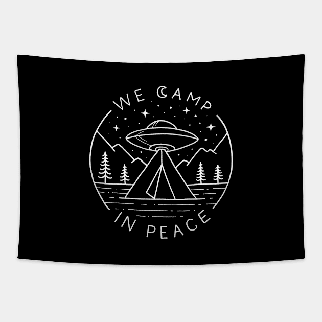 We camp in peace Tapestry by enkeldika2