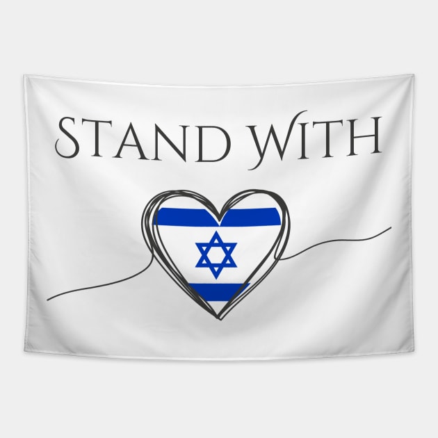 Flag of Israel, Stand with Israel Tapestry by ProPod