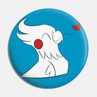 Happy Cockatiel Pin