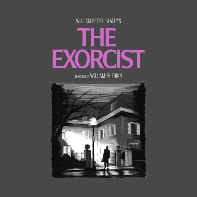 The Exorcist Illustration with title by burrotees