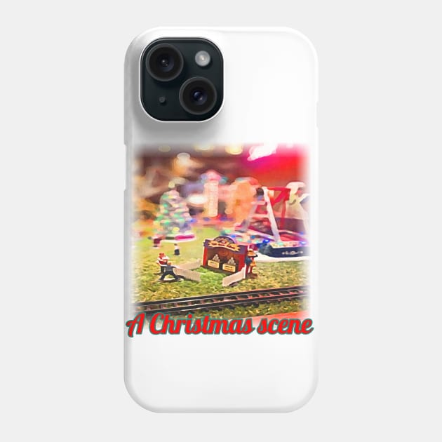 merry christmas, A CHRISMAS SCENE Phone Case by zzzozzo