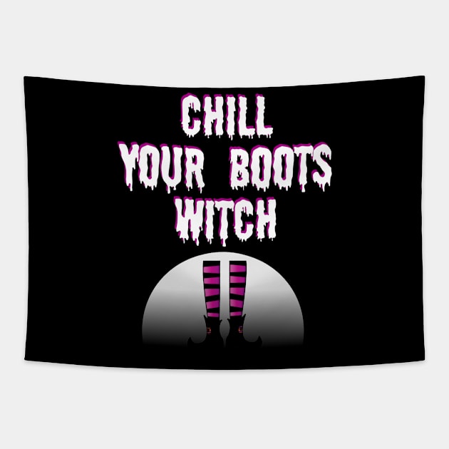 Halloween Witch Tapestry by Boo Face Designs