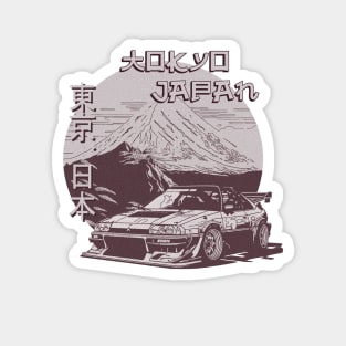 Tokyo Japan Drifting T-Shirt Hoodie Sticker Case Mug Apparel Wall Art Pillow Magnet Tote Bag Tapestrie Magnet