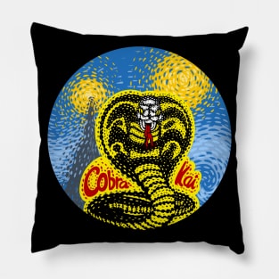 cobra kai van gogh Pillow