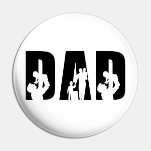 Dad Sign, Dad And Babies , Fathers Day Gift Pin