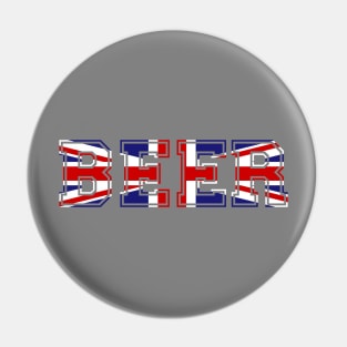 Union Jack (UK) Beer Flag Pin