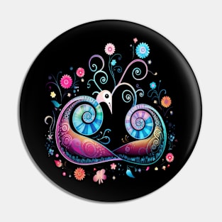 Snail Couple Valentine Pin