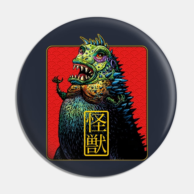 Kaiju Pin by ChetArt