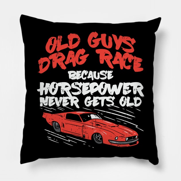 Drag Racing: Horsepower Pillow by maxdax