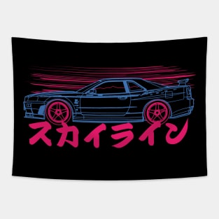 R34 Nissan Skyline Speed Tapestry