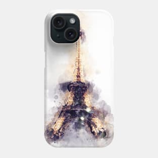 Watercolor Eiffel Tower Phone Case