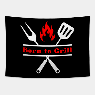 Born to Grill Tapestry