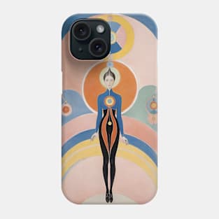 Hilma's Abstract Femme: Chromatic Expression Phone Case