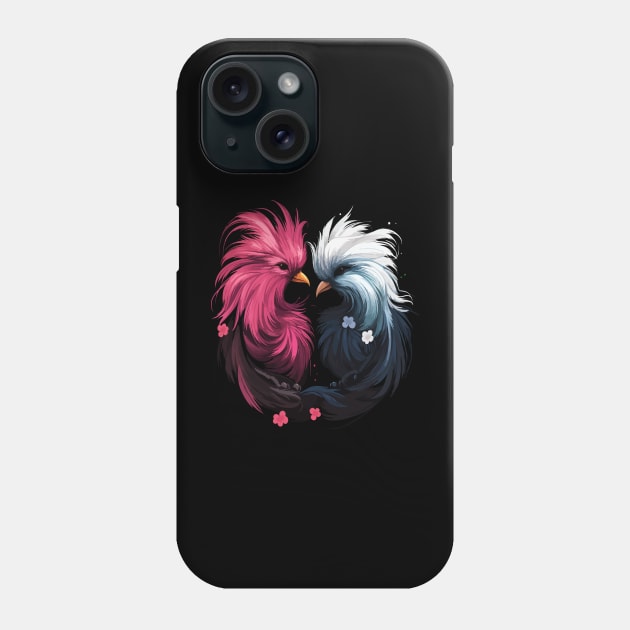 Silkie Couple Valentine Phone Case by JH Mart