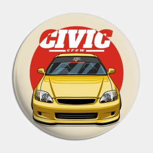 Civic Crew (yellow) Pin