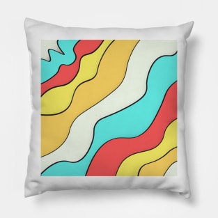 Pattern with waves Pillow