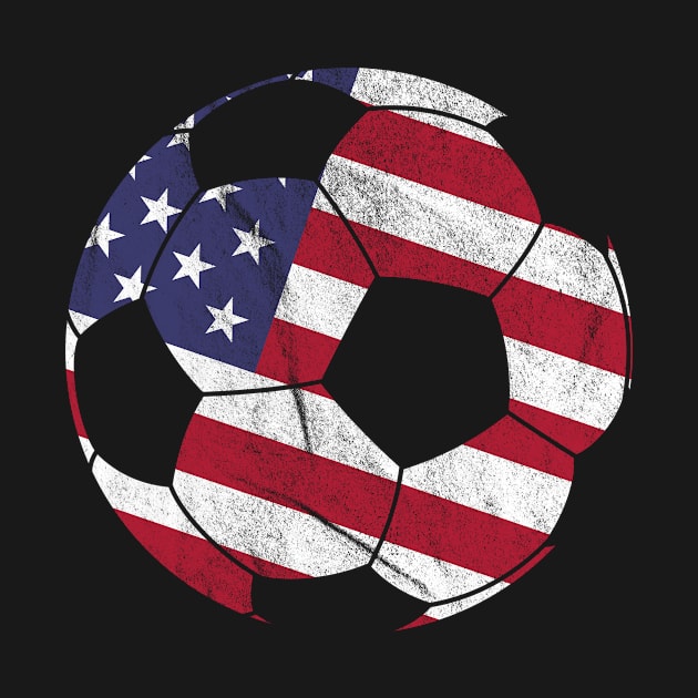 USA Flag Soccer Ball by hibahouari1@outlook.com