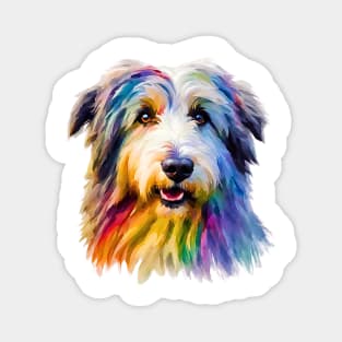 Pop-Art Polish Lowland Sheepdog Magnet