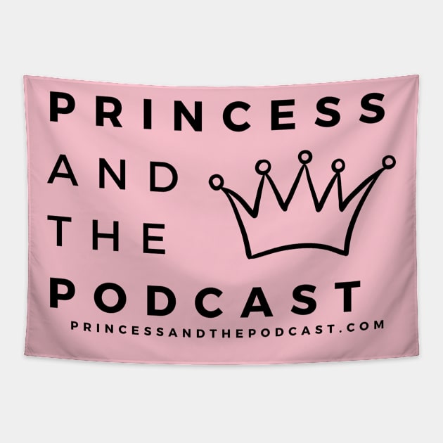 Princess and the Podcast Black Ink Tapestry by princessandthepodcast