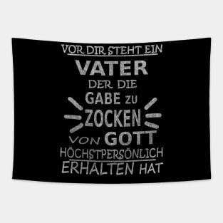 Vater Zocken Hobby Gaming Computer Konsole Tapestry