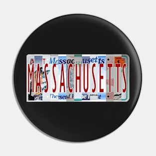 Massachusetts License Plates Pin