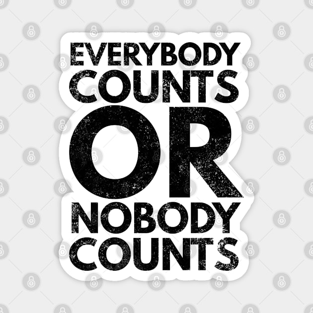 Everybody Counts Magnet by Worldengine