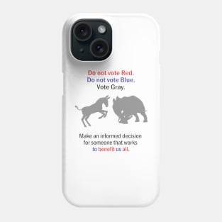 Vote Red Blue Gray Phone Case