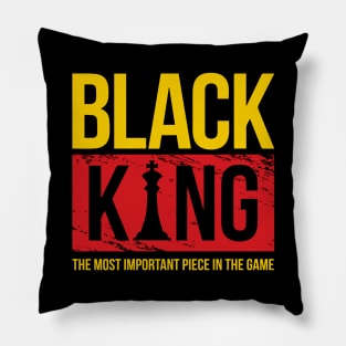 Black King Black History Month Gift For Men Pillow