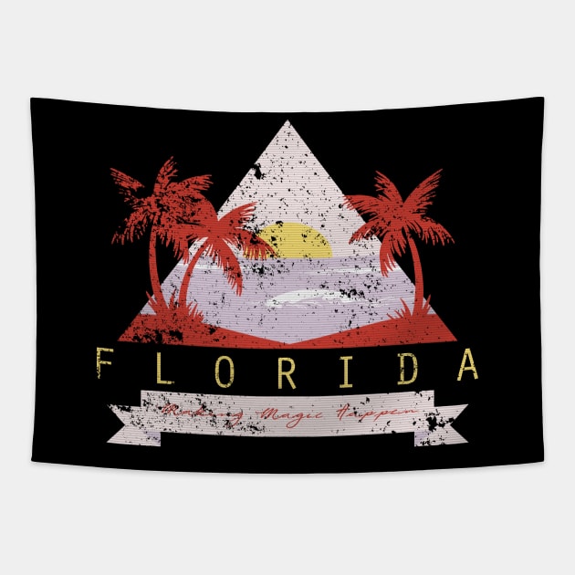 Florida - making Magic happen Tapestry by NJORDUR