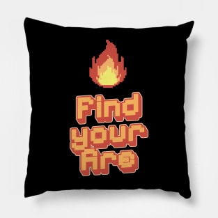 Find Your Fire Pixel Pillow