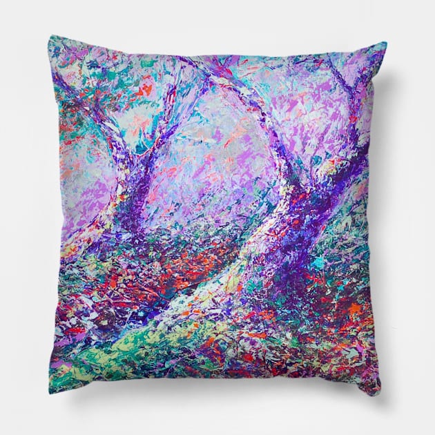 healing trees Pillow by segismundoart