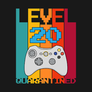 Level 20 Quarantined 20th Video Gamer Quarantine birthday T-Shirt