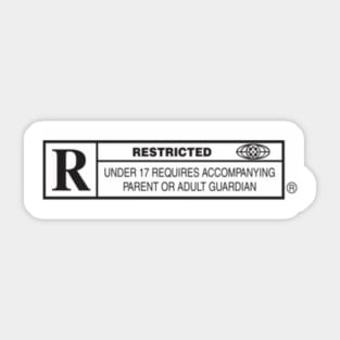 Rated R Sticker for Sale by AlphaBronco