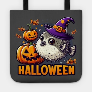 Puffer Fish Puffer Halloween Tote