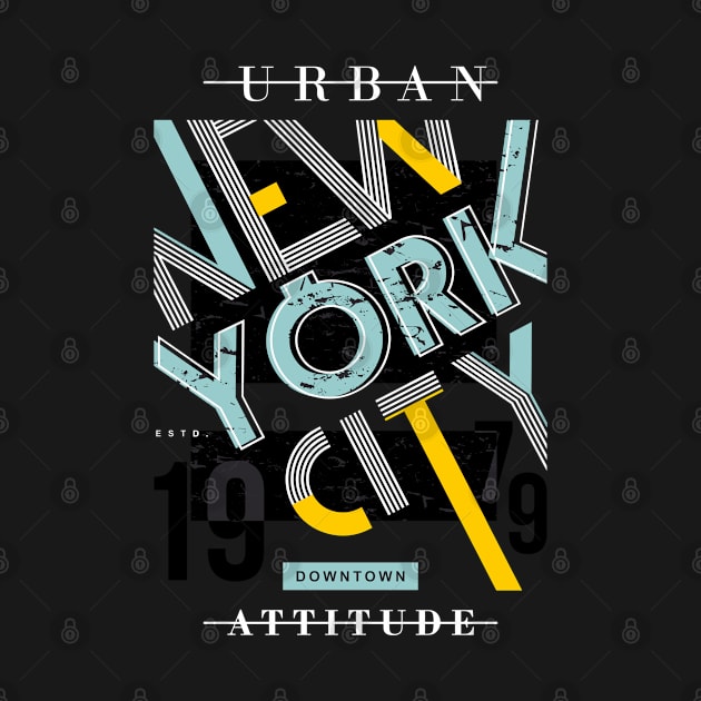 New York Urban Illustration by Mako Design 