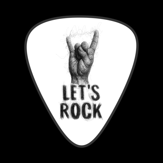 Let's Rock. Scribble Art. by Gorskiy