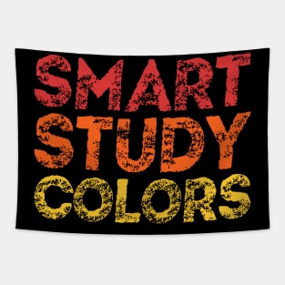 Smart Study Colors Red Orange Yellow Tapestry