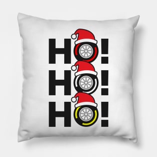 Ho! Ho! Ho! F1 Tyre Compound Christmas Hat Design Pillow