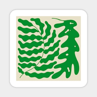 Fern Leaves Tropical Leaf Pattern Magnet