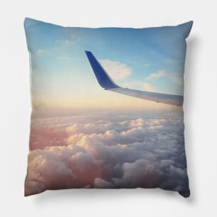 flight over the clouds Pillow