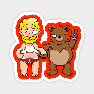 Bear Lover Blond (No Text) Magnet