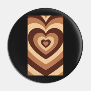 Power puff brown hearts Pin