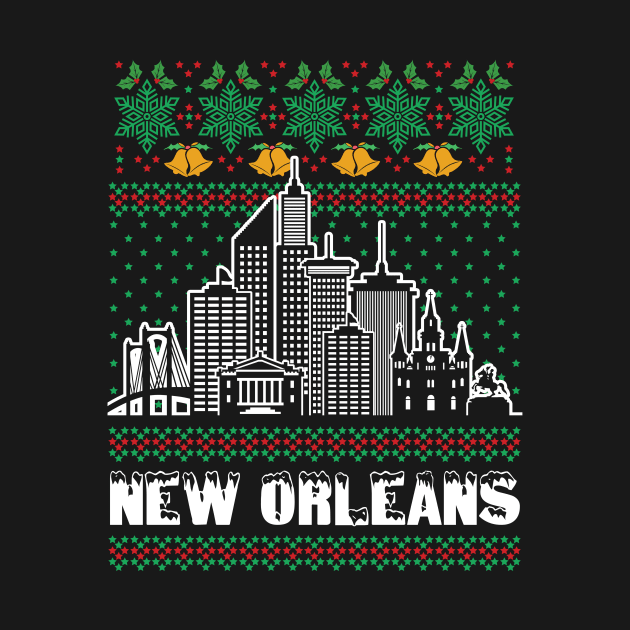 New Orleans Louisiana Ugly Christmas by traveltravelamerica