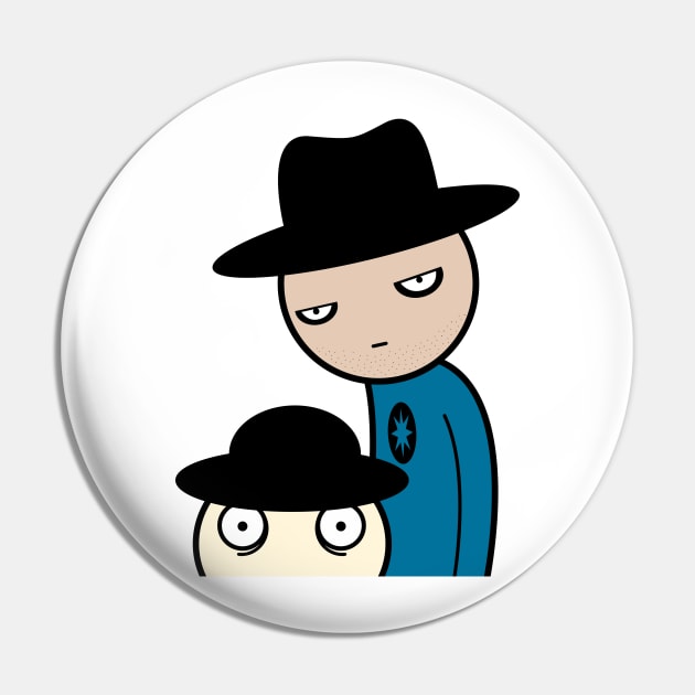 Funny Cartoon Cowboys Pin by Drop23