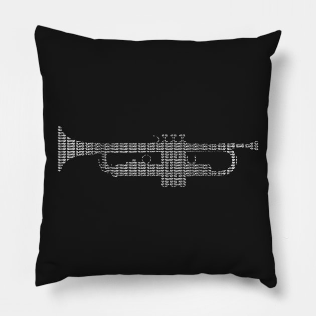 Trumpet Pillow by Dawn Anthes