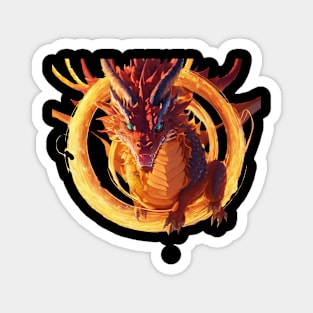 golden dragon Magnet